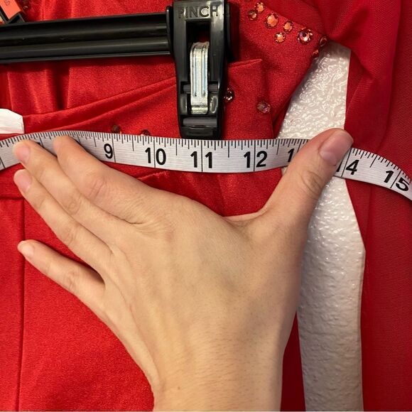 Kelle red 2 piece leotard and leggings Dance Costume set -Adult SA - Picture 11 of 14